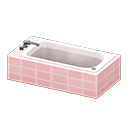 Animal Crossing Items Long Bathtub Pink