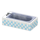 Animal Crossing Items Long Bathtub Two-toned tile