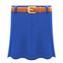 Animal Crossing Items Long Denim Skirt Blue
