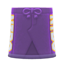 Animal Crossing Items Long Sweatskirt Purple
