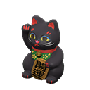 Animal Crossing Items Lucky Cat Black