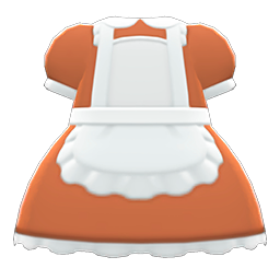 Animal Crossing Items Maid Dress Brown