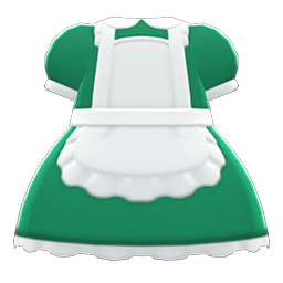 Animal Crossing Items Maid Dress Green