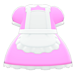 Animal Crossing Items Maid Dress Pink