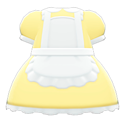 Animal Crossing Items Maid Dress Yellow