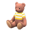 Animal Crossing Items Mama Bear Caramel mocha / Yellow stripes