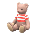 Animal Crossing Items Mama Bear Cream / Red stripes