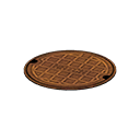 Animal Crossing Items Manhole Cover Bronze
