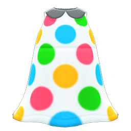 Animal Crossing Items Marble-dots Dress White