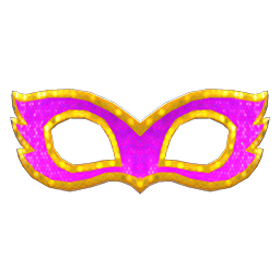 Animal Crossing Items Masquerade Mask Purple