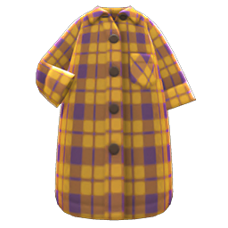 Animal Crossing Items Maxi Shirtdress Yellow