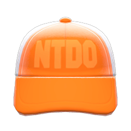 Animal Crossing Items Mesh Cap Orange