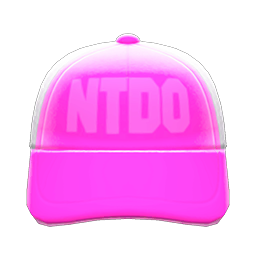 Animal Crossing Items Mesh Cap Pink