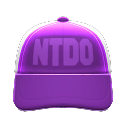 Animal Crossing Items Mesh Cap Purple