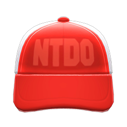 Animal Crossing Items Mesh Cap Red