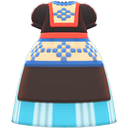Animal Crossing Items Milkmaid Dress Blue