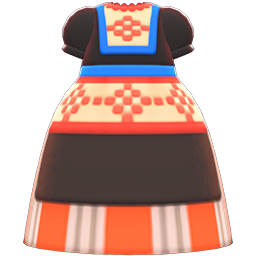 Animal Crossing Items Milkmaid Dress Red