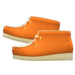Animal Crossing Items Moccasin Boots Orange