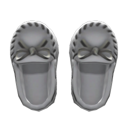 Animal Crossing Items Moccasins Gray