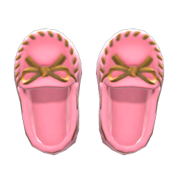 Animal Crossing Items Moccasins Pink