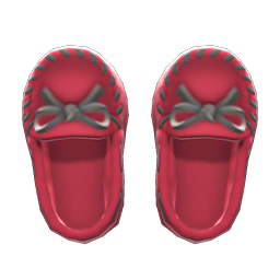 Animal Crossing Items Moccasins Red