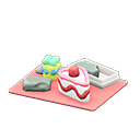 Animal Crossing Items Modeling Clay Colorful cake