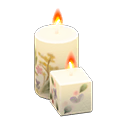 Animal Crossing Items Mom's Candle Set Chic flowers