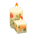 Animal Crossing Items Mom's Candle Set Elegant flowers