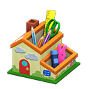 Animal Crossing Items Mom's Pen Stand Simple house