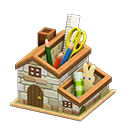 Animal Crossing Items Mom's Pen Stand Stone house