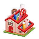 Animal Crossing Items Mom's Pen Stand Striped house