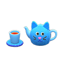 Animal Crossing Items Mom's Tea Cozy Blue cat