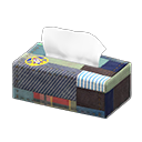 Animal Crossing Items Mom's Tissue Box Denim with stripes