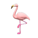 Animal Crossing Items Mrs. Flamingo White