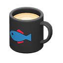 Animal Crossing Items Mug Black / Fish