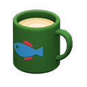 Animal Crossing Items Mug Green / Fish