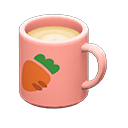 Animal Crossing Items Mug Pink / Carrot