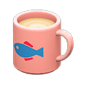 Animal Crossing Items Mug Pink / Fish