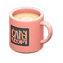 Animal Crossing Items Mug Pink / Square logo