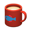 Animal Crossing Items Mug Red / Fish