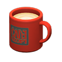 Animal Crossing Items Mug Red / Square logo