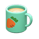 Animal Crossing Items Mug Turquoise / Carrot