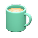 Animal Crossing Items Mug Turquoise / Plain