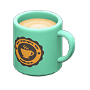 Animal Crossing Items Mug Turquoise / Round logo
