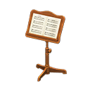 Animal Crossing Items Music Stand Brown