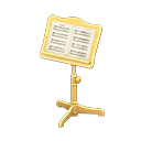 Animal Crossing Items Music Stand Natural