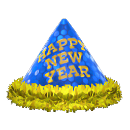 Animal Crossing Items New Year's Hat Blue