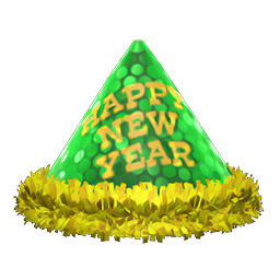 Animal Crossing Items New Year's Hat Green