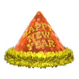 Animal Crossing Items New Year's Hat Orange