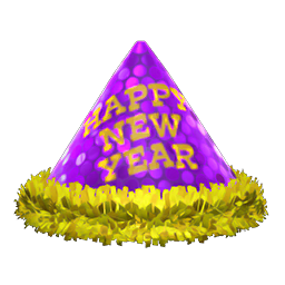 Animal Crossing Items New Year's Hat Purple